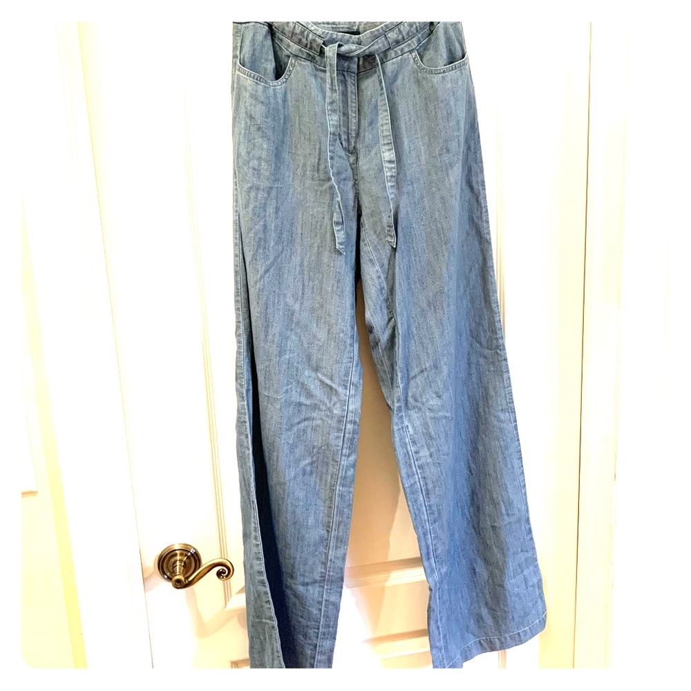 J.Jill Relaxed fit Chambray Denim pant NWT